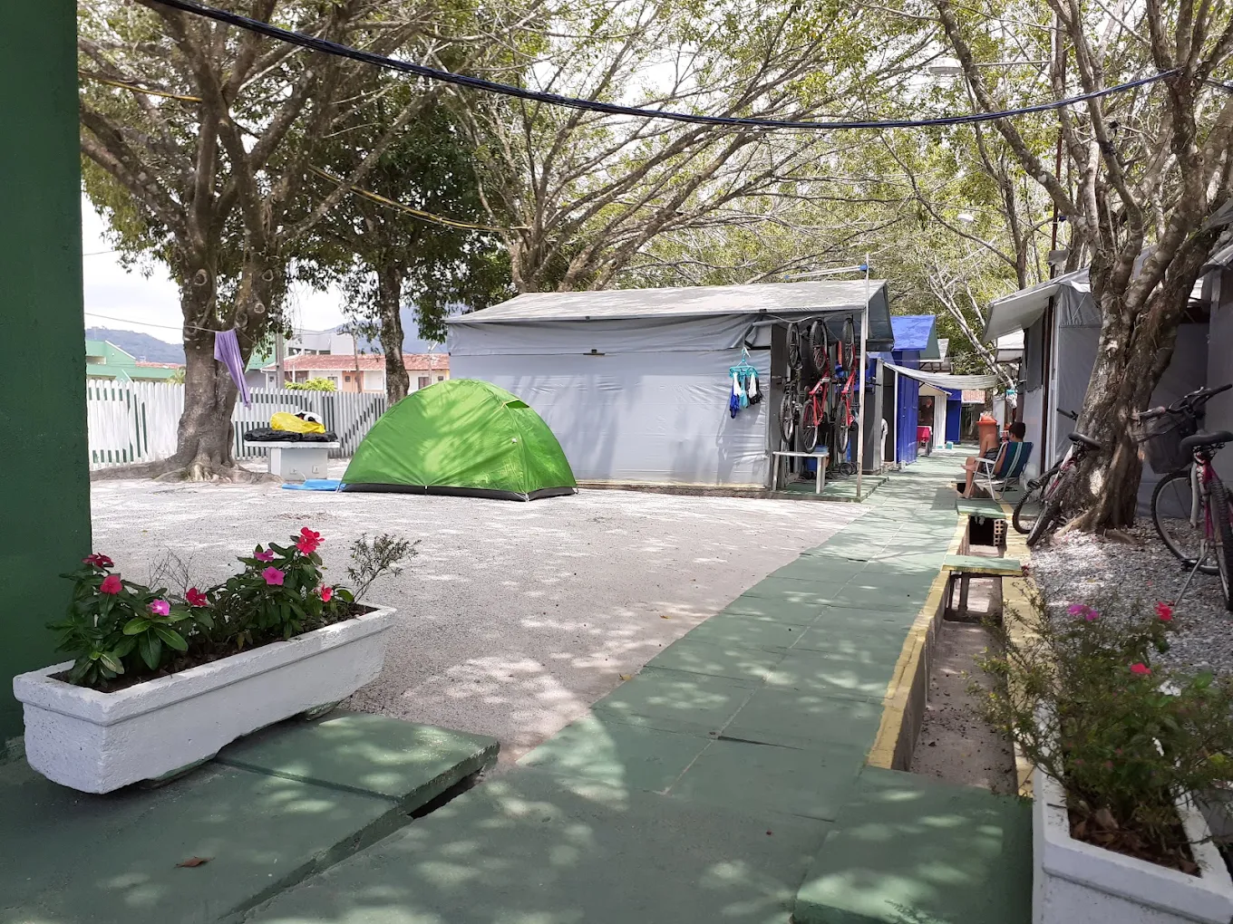 Área verde do camping